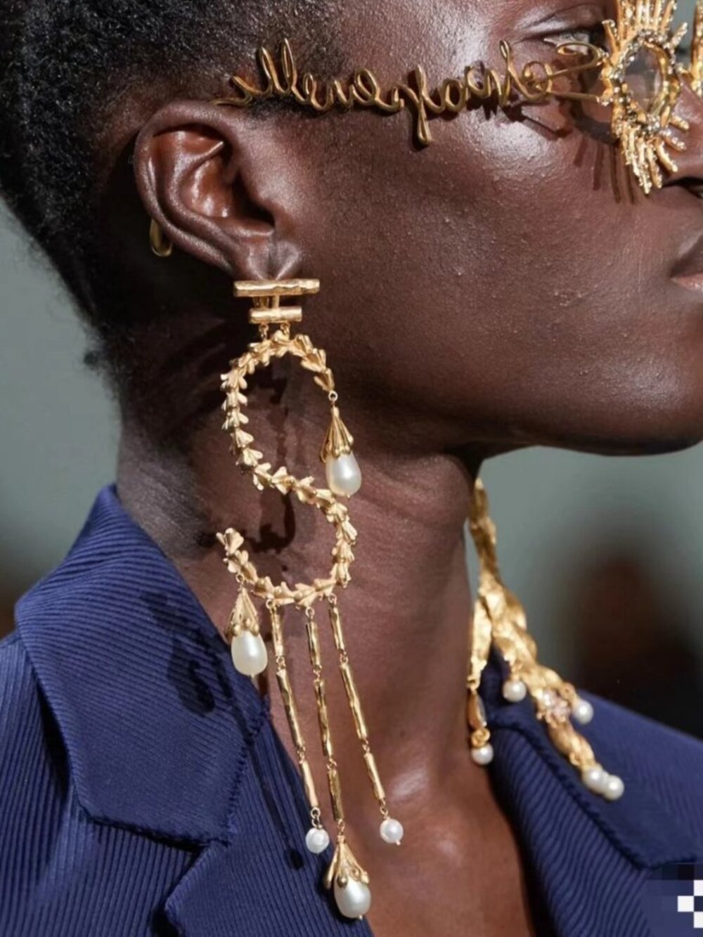 Schiaparelli Baroque Pearl Earrings